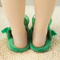 Crocodile Slippers With Moving Mouth Funny Cotton Non-slip Ladies Home Cotton Shoes Cute Gifts
