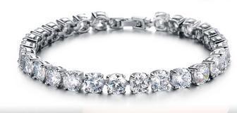 Cubic Zirconia Tennis Bracelet Elegant Style Gift for Wedding - Lusy Store