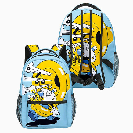 Cuphead Backpack 3D Japan Anime Boys Girls Cartoon Oxford Waterproof Children Students Laptop Backpack For School B93 - Lusy Store