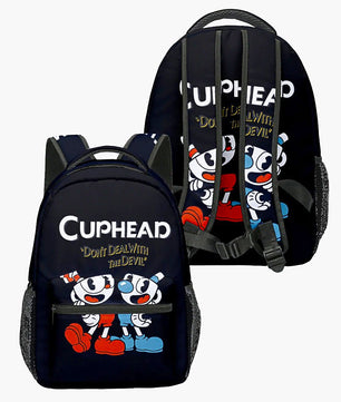 Cuphead Backpack 3D Japan Anime Boys Girls Cartoon Oxford Waterproof Children Students Laptop Backpack For School B93 - Lusy Store