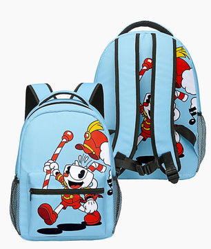 Cuphead Backpack 3D Japan Anime Boys Girls Cartoon Oxford Waterproof Children Students Laptop Backpack For School B93 - Lusy Store