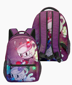 Cuphead Backpack 3D Japan Anime Boys Girls Cartoon Oxford Waterproof Children Students Laptop Backpack For School B93 - Lusy Store