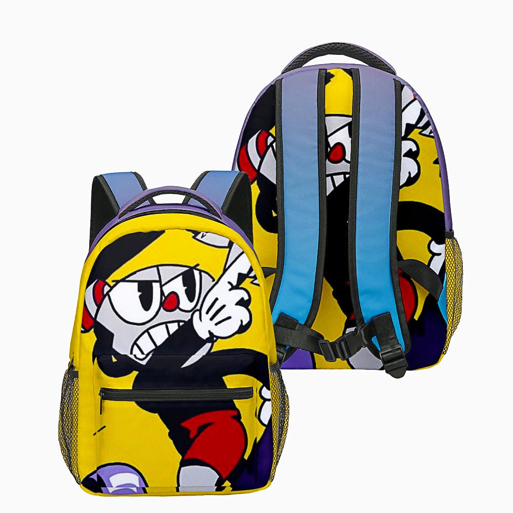 Cuphead Backpack 3D Japan Anime Boys Girls Cartoon Oxford Waterproof Children Students Laptop Backpack For School B93 - Lusy Store