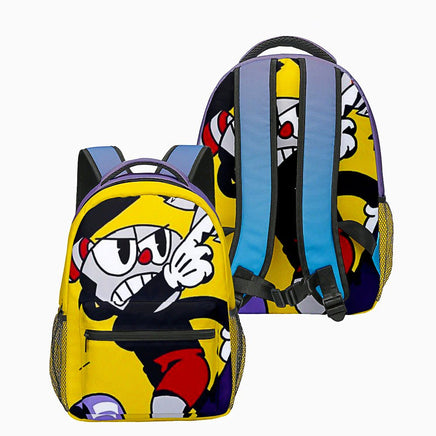 Cuphead Backpack 3D Japan Anime Boys Girls Cartoon Oxford Waterproof Children Students Laptop Backpack For School B93 - Lusy Store