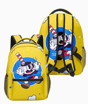 Cuphead Backpack 3D Japan Anime Boys Girls Cartoon Oxford Waterproof Children Students Laptop Backpack For School B93 - Lusy Store