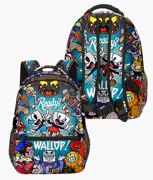 Cuphead Backpack 3D Japan Anime Boys Girls Cartoon Oxford Waterproof Children Students Laptop Backpack For School B93 - Lusy Store