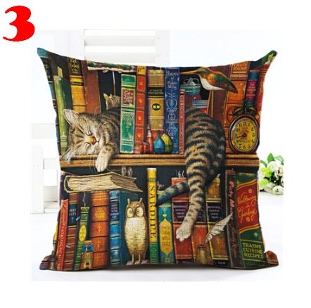 Cute Book Cat Pillowcase - Lusy Store