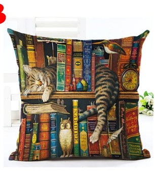 Cute Book Cat Pillowcase - Lusy Store