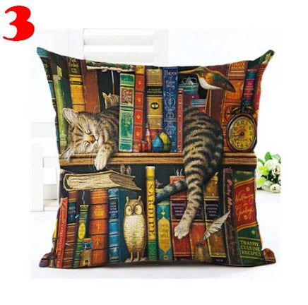 Cute Book Cat Pillowcase - Lusy Store