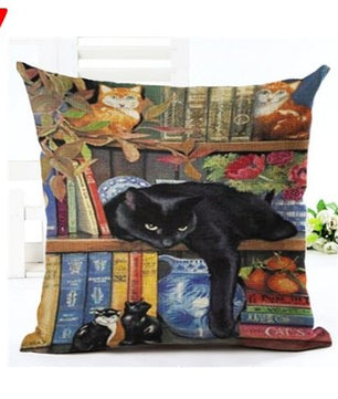 Cute Book Cat Pillowcase - Lusy Store