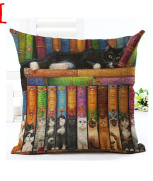 Cute Book Cat Pillowcase - Lusy Store