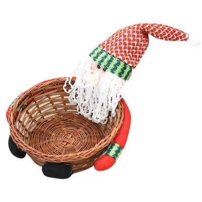 Cute Christmas Candy Storage Bamboo Xmas Gift Holder Basket - Lusy Store
