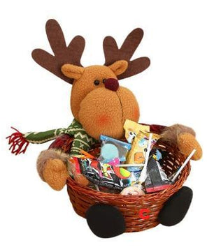 Cute Christmas Candy Storage Bamboo Xmas Gift Holder Basket - Lusy Store