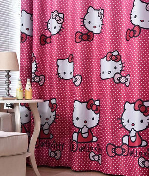 Cute Hello Kitty Cartoon Printed Curtains for Kids Baby Room Children Bedroom Living Room Curtain - Lusy Store