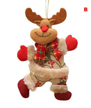 Cute Home Decor Christmas Ornaments Gift Santa Claus Snowman Tree Toy Doll - Lusy Store
