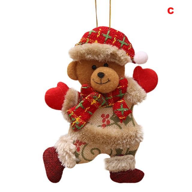 Cute Home Decor Christmas Ornaments Gift Santa Claus Snowman Tree Toy Doll - Lusy Store