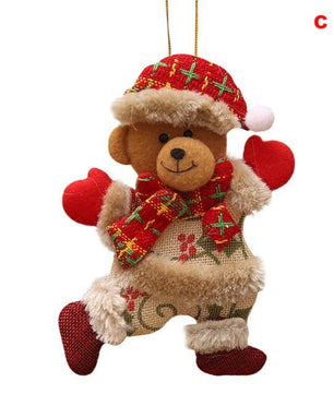 Cute Home Decor Christmas Ornaments Gift Santa Claus Snowman Tree Toy Doll - Lusy Store