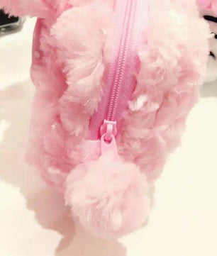 Cute Japanese Anime Cherry Blossom My melody Hello Kitty Plush Bags Stuffed Toy Soft Women's Handbag - Lusy Store