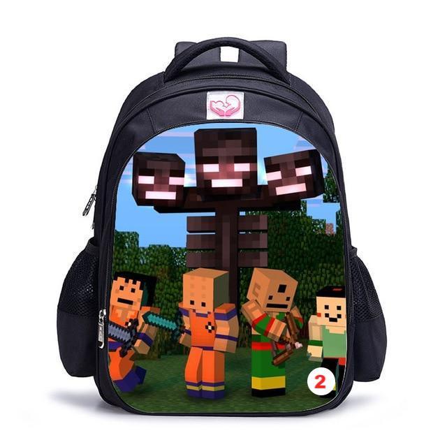Cute MineCraft Cartoon Backpack Boys School Bags Hot Primary - Lusy Store