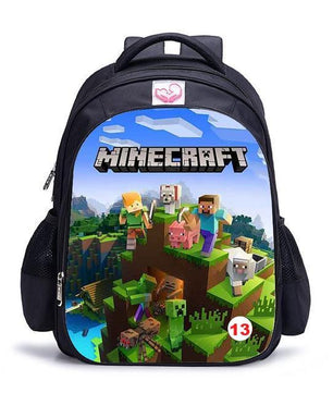 Cute MineCraft Cartoon Backpack Boys School Bags Hot Primary - Lusy Store
