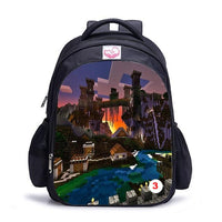 Cute MineCraft Cartoon Backpack Boys School Bags Hot Primary 3