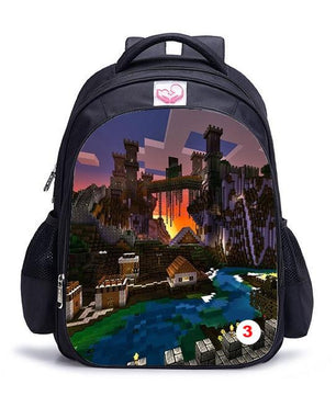 Cute MineCraft Cartoon Backpack Boys School Bags Hot Primary - Lusy Store