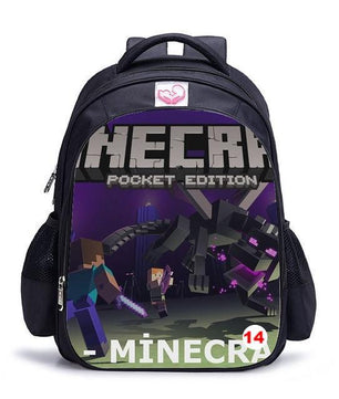 Cute MineCraft Cartoon Backpack Boys School Bags Hot Primary - Lusy Store