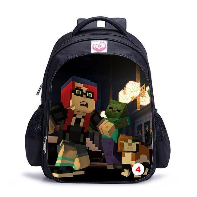 Cute MineCraft Cartoon Backpack Boys School Bags Hot Primary - Lusy Store