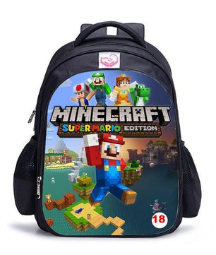 Cute MineCraft Cartoon Backpack Boys School Bags Hot Primary - Lusy Store