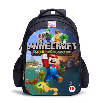 Cute MineCraft Cartoon Backpack Boys School Bags Hot Primary 10