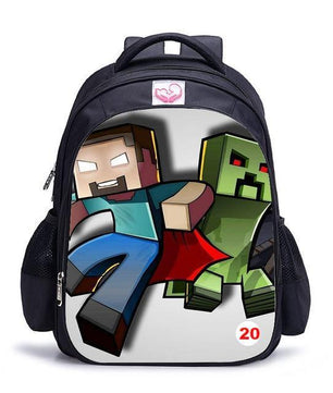 Cute MineCraft Cartoon Backpack Boys School Bags Hot Primary - Lusy Store
