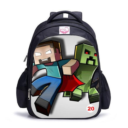 Cute MineCraft Cartoon Backpack Boys School Bags Hot Primary 11