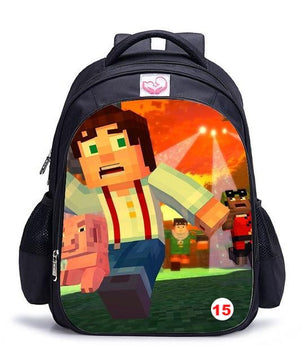 Cute MineCraft Cartoon Backpack Boys School Bags Hot Primary - Lusy Store
