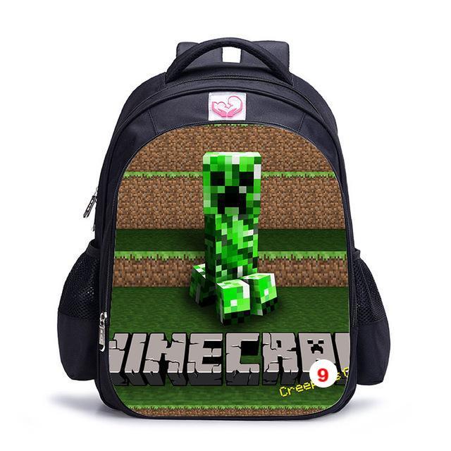 Cute MineCraft Cartoon Backpack Boys School Bags Hot Primary - Lusy Store