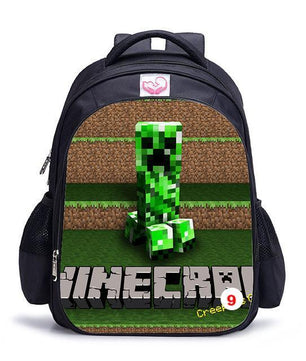 Cute MineCraft Cartoon Backpack Boys School Bags Hot Primary - Lusy Store