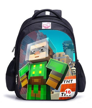 Cute MineCraft Cartoon Backpack Boys School Bags Hot Primary - Lusy Store