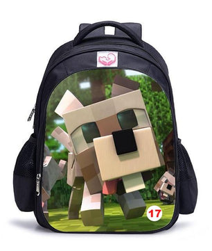 Cute MineCraft Cartoon Backpack Boys School Bags Hot Primary - Lusy Store