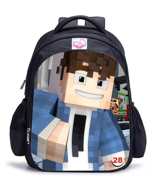 Cute MineCraft Cartoon Backpack Boys School Bags Hot Primary - Lusy Store