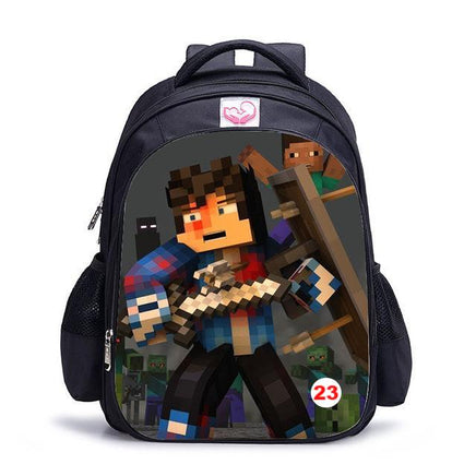 Cute MineCraft Cartoon Backpack Boys School Bags Hot Primary 23