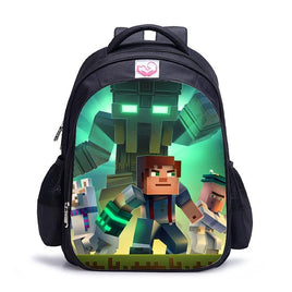 Cute MineCraft Cartoon Backpack Boys School Bags Hot Primary
