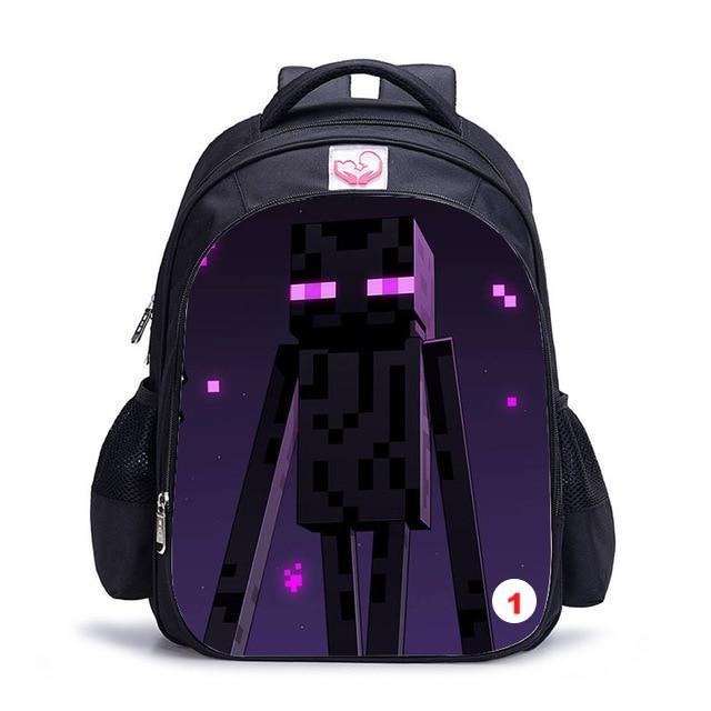 Cute MineCraft Cartoon Backpack Boys School Bags Hot Primary - Lusy Store
