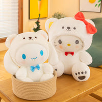 Cute Sanrio Plush Hello Kitty Kuromi Melody Toy Kawaii Cinnamoroll Big Ear Dog Soft Kids Gift - Lusy Store LLC