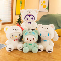 Cute Sanrio Plush Hello Kitty Kuromi Melody Toy Kawaii Cinnamoroll Big Ear Dog Soft Kids Gift - Lusy Store LLC