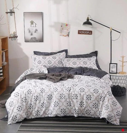 Cute Unicorn and Flamingo Bedding Sets Duvet Cover Kids Bedding Sets Tropical Leave Twin/Full/Queen/King Size Dot Red