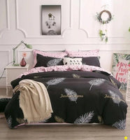 Cute Unicorn and Flamingo Bedding Sets Duvet Cover Kids Bedding Sets Tropical Leave Twin/Full/Queen/King Size Dot Yellow