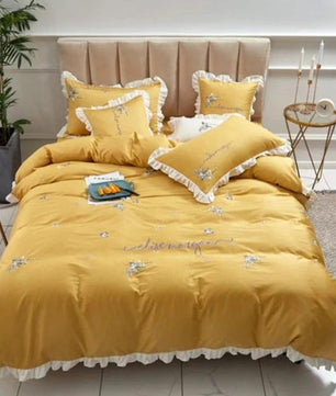 Cute Unicorn Bedding Sets Duvet Cover Embroidery Kids Bedding Sets Soft Bed Linen Twin/Queen/King Size - Lusy Store