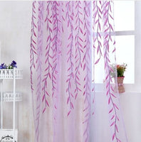 Cute Willow Shape Offset Curtains - Lusy Store