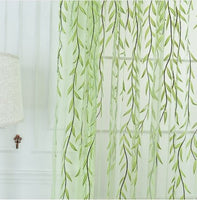 Cute Willow Shape Offset Curtains - Lusy Store