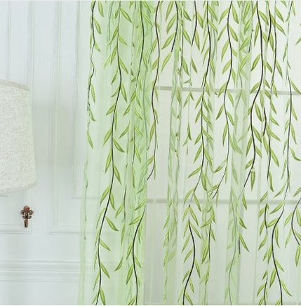 Cute Willow Shape Offset Curtains - Lusy Store