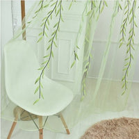 Cute Willow Shape Offset Curtains - Lusy Store